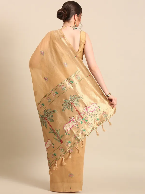 Traditional_Maharashtrian_muga_cotton_Paithani___Saree
