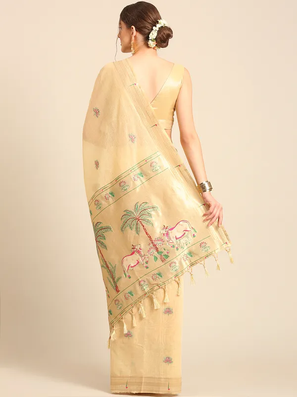 Traditional_Maharashtrian_muga_cotton_Paithani___Saree