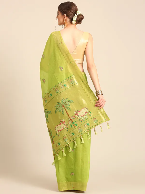 Traditional_Maharashtrian_muga_cotton_Paithani___Saree