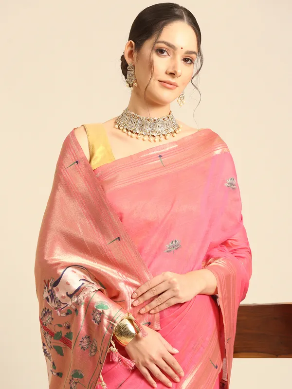 Traditional_Maharashtrian_muga_cotton_Paithani___Saree