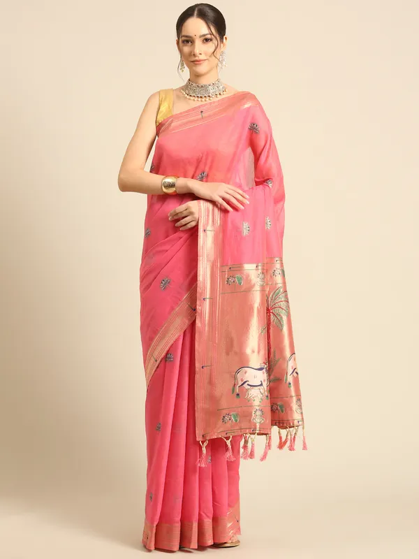 Traditional_Maharashtrian_muga_cotton_Paithani___Saree