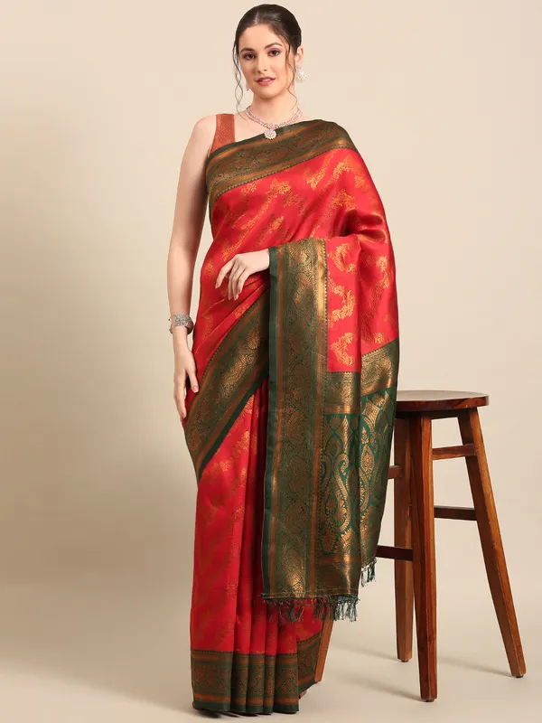 Pure_Kanjivaram_Silk_Saree_with_Traditional_Zari_Work_|_Premium_Wedding_Saree