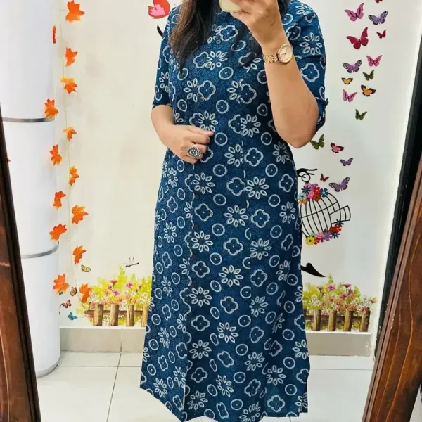 Imported__Digital_Printed_Blue_Cotton_Princess_Cut_Kurti