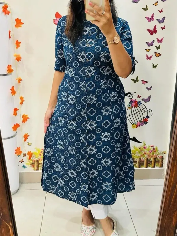 Imported__Digital_Printed_Blue_Cotton_Princess_Cut_Kurti