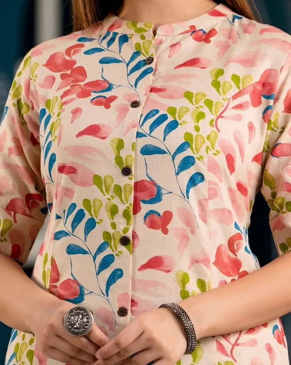 Imported__Digital_Printed_Pink_Cotton_Princess_Cut_Kurti