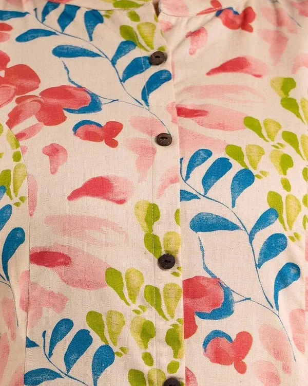 Imported__Digital_Printed_Pink_Cotton_Princess_Cut_Kurti