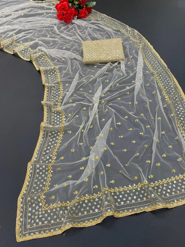 Designer_Soft_Net_Saree_with_Bollywood_Thread_Sequins_embellished_work