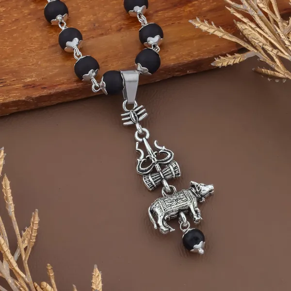 Karungali_Mala_Ebony_Wood_Orignal_With_Shiv_Nandi_Tirsul_Pendent_Mala_Wtih_Gov_Lab_Testing