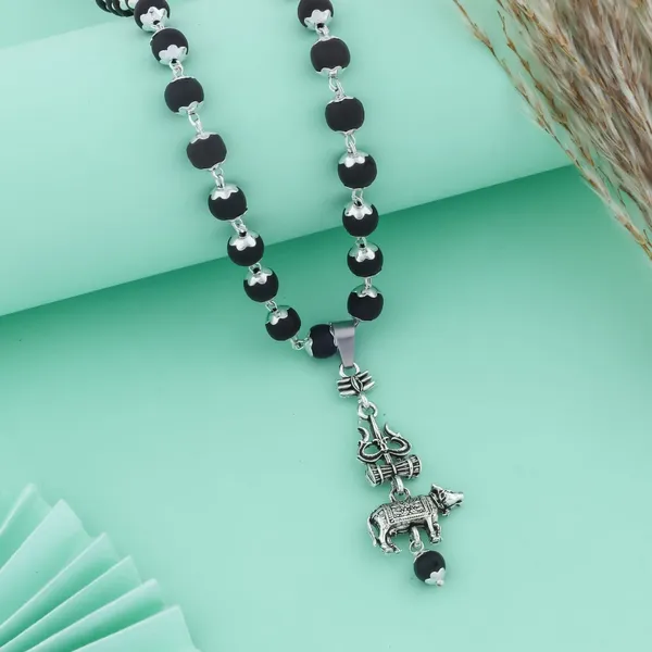 Karungali_Mala_Ebony_Wood_Orignal_With_Shiv_Nandi_Tirsul_Pendent_Mala_Wtih_Gov_Lab_Testing