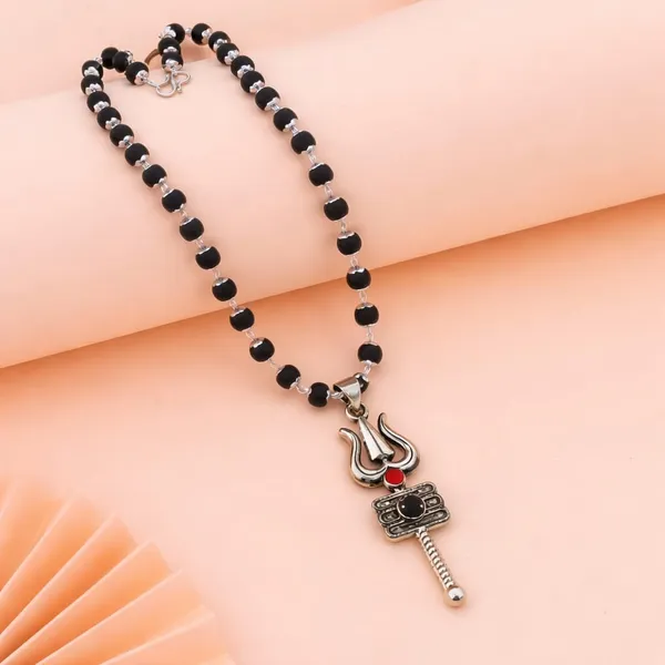 Shiv_Tirshul_Stainless__Steel_With_54_Beads_Origanal_Karungli_Mala_