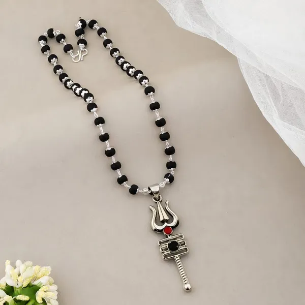 Shiv_Tirshul_Stainless__Steel_With_54_Beads_Origanal_Karungli_Mala_