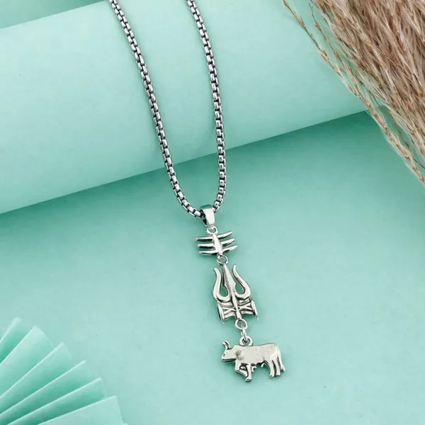 Trishul_Damru_Nandi_Pendant_Necklace_for_Men_|_Religious_Mahadev_Yoga_and_Meditational_Chain_for_Unisex_|_Spiritual_Fashion_Jewellery_for_Daily_Use_&_Gifting_Accessories_for_Men,_Women,_Boy,_Girls
