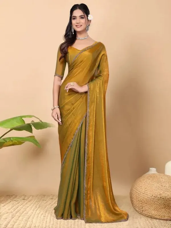 Adoring_Yellow_Embroidery_Work_Chiffon_Silk_Saree_With_Assemblage_Blouse_Piece