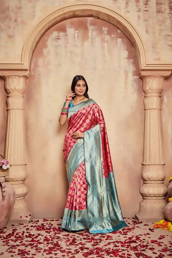 Attractive_Soft_Silk_Saree_With_Capricious_Blouse_Piece