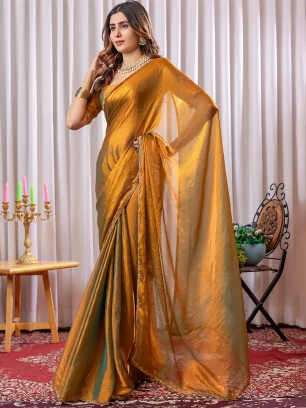 Designer_Turquoise_Embroidery_Work_Chiffon_Silk_Saree_With_Blooming_Blouse_Piece