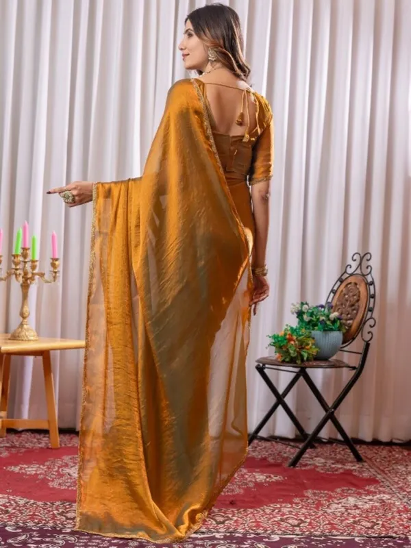 Designer_Turquoise_Embroidery_Work_Chiffon_Silk_Saree_With_Blooming_Blouse_Piece