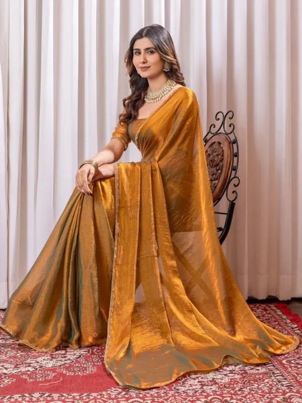 Designer_Turquoise_Embroidery_Work_Chiffon_Silk_Saree_With_Blooming_Blouse_Piece
