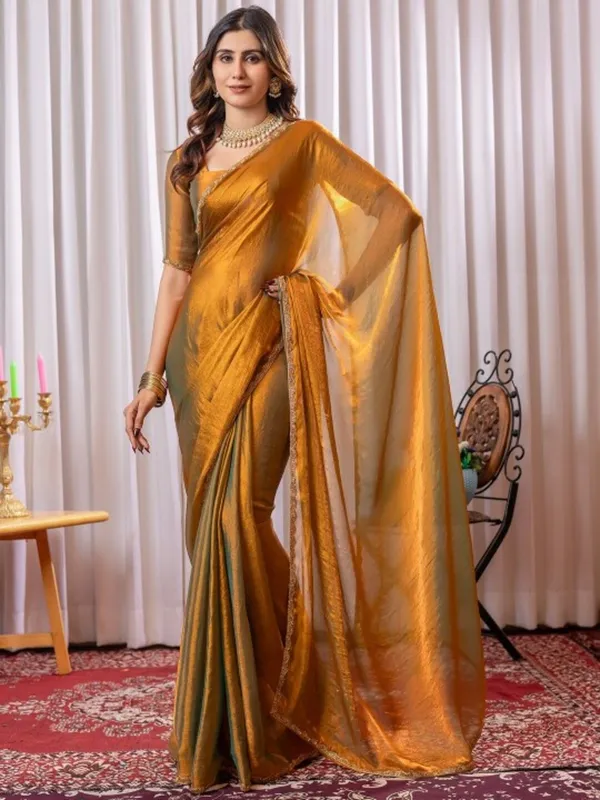 Designer_Turquoise_Embroidery_Work_Chiffon_Silk_Saree_With_Blooming_Blouse_Piece