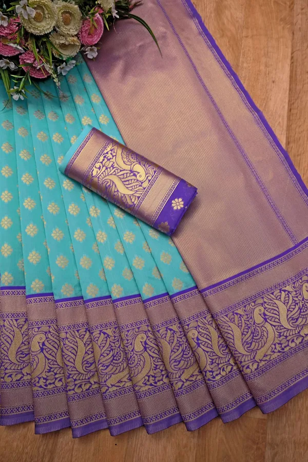 Divine_Sky_Soft_Banarasi_Silk_Saree_With_Bewitching_Blouse_Piece