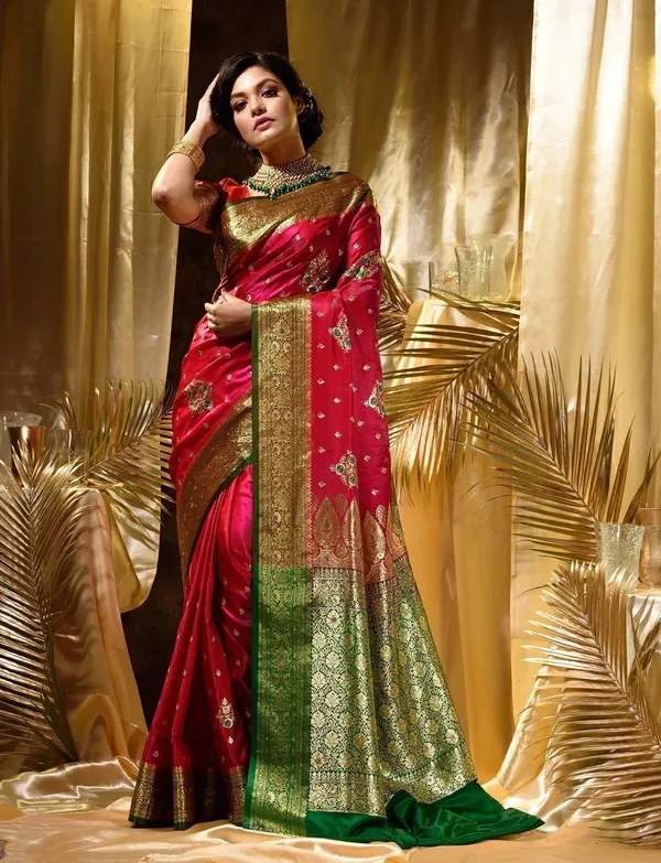 Effervescent_Soft_Banarasi_Silk_Saree_With_Elision_Blouse_Piece