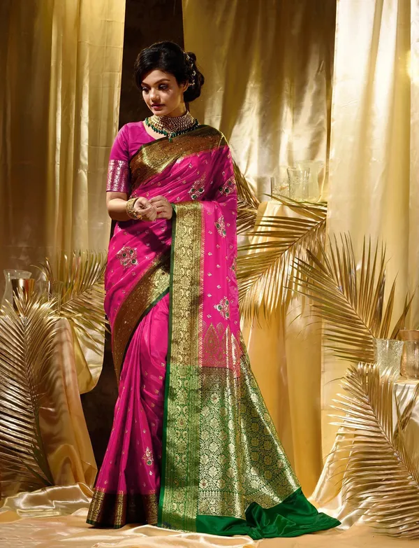 Effervescent_Soft_Banarasi_Silk_Saree_With_Elision_Blouse_Piece