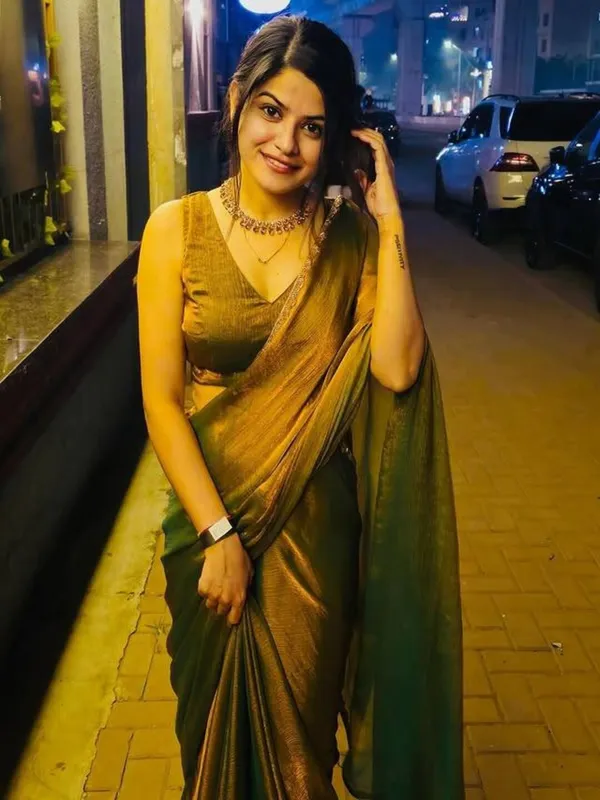 Fragrant_Yellow_Embroidery_Work_Chiffon_Silk_Saree_With_Murmurous_Blouse_Piece