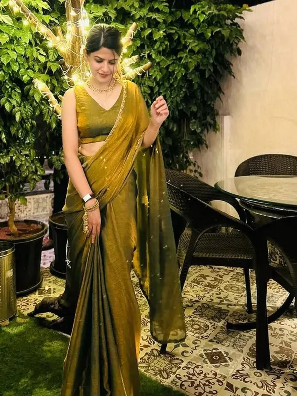 Fragrant_Yellow_Embroidery_Work_Chiffon_Silk_Saree_With_Murmurous_Blouse_Piece