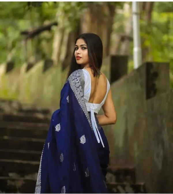 Lovely_Blue_Soft_Banarasi_Silk_Saree_With_Precious_Blouse_Piece
