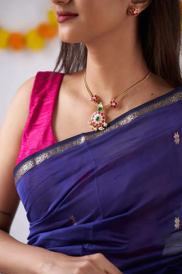 Lovely_Cotton_Silk_Saree_With_Refreshing_Blouse_Piece