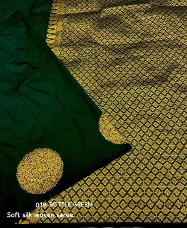 Nemesis_Green_Soft_Banarasi_Silk_Saree_With_Glittering_Blouse_Piece
