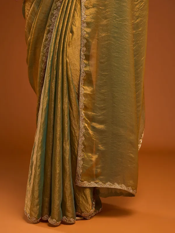 Nemesis_Yellow_Embroidery_Work_Chiffon_Silk_Saree_With_Embrocation_Blouse_Piece