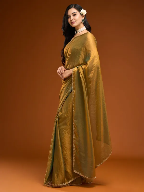Nemesis_Yellow_Embroidery_Work_Chiffon_Silk_Saree_With_Embrocation_Blouse_Piece