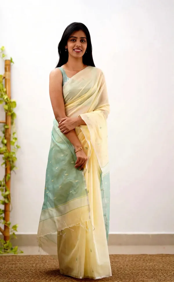 Outstanding_Cotton_Silk_Saree_With_Deserving_Blouse_Piece