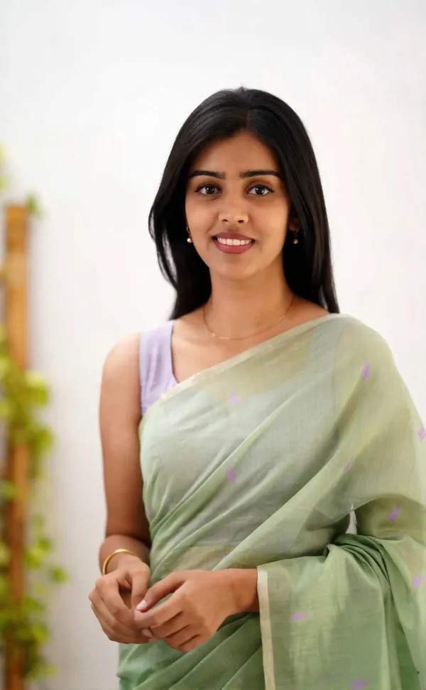 Outstanding_Cotton_Silk_Saree_With_Deserving_Blouse_Piece