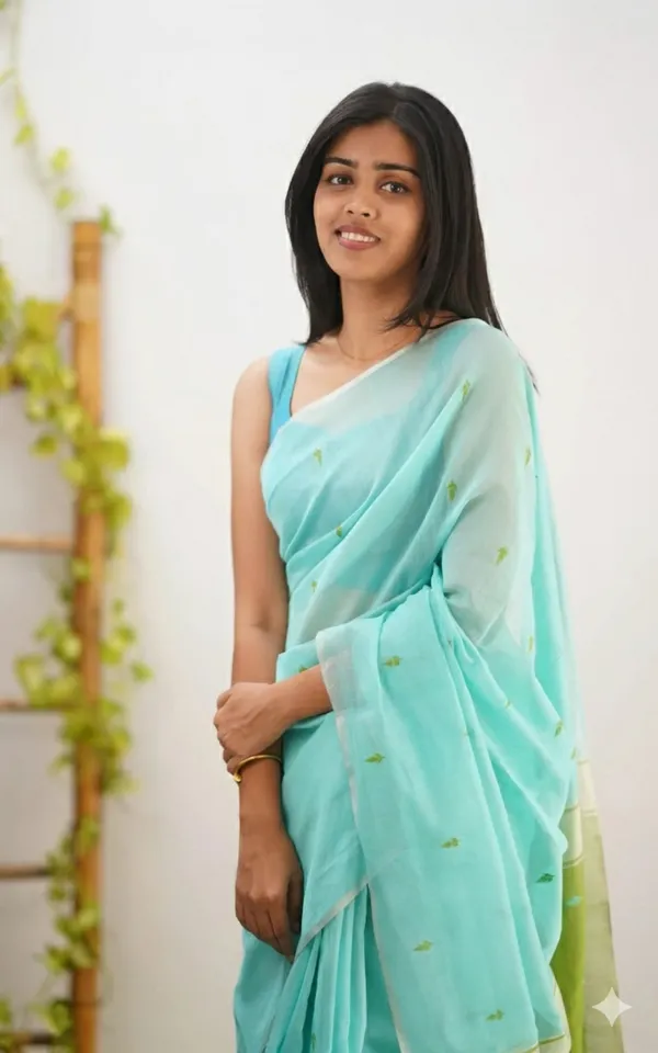 Outstanding_Cotton_Silk_Saree_With_Deserving_Blouse_Piece