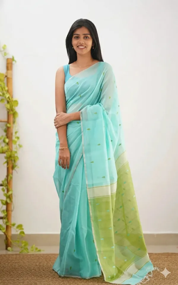 Outstanding_Cotton_Silk_Saree_With_Deserving_Blouse_Piece