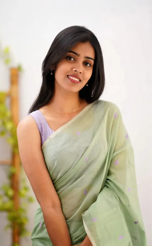 Outstanding_Cotton_Silk_Saree_With_Deserving_Blouse_Piece