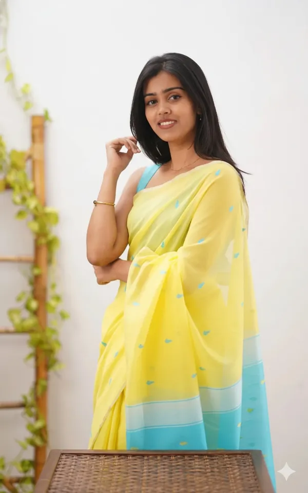 Outstanding_Cotton_Silk_Saree_With_Deserving_Blouse_Piece