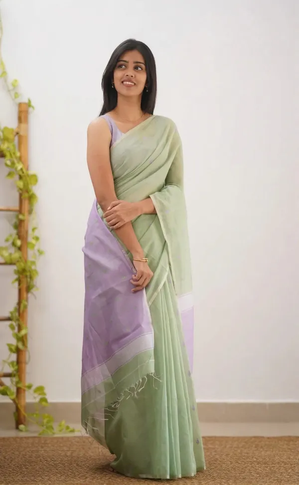 Outstanding_Cotton_Silk_Saree_With_Deserving_Blouse_Piece