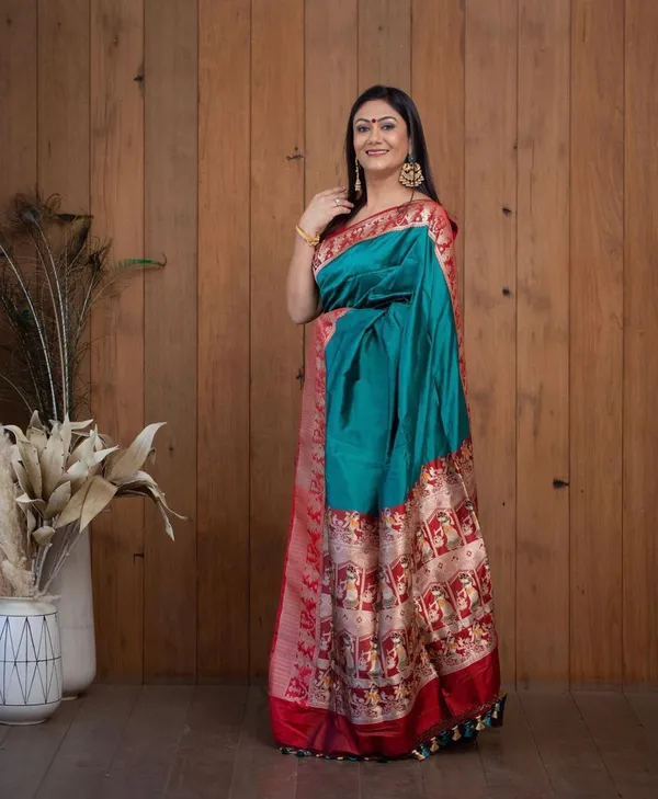 Quintessential_Rama_Soft_Banarasi_Silk_Saree_With_Serendipity_Blouse_Piece