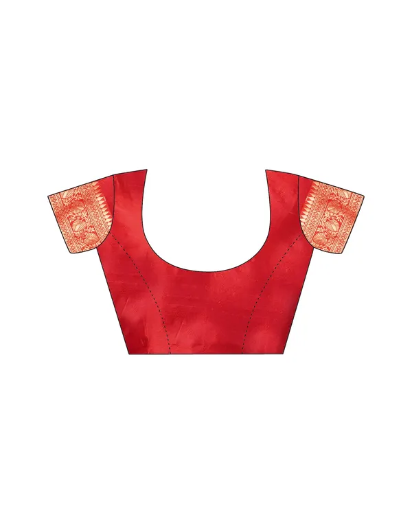 Tremendous_Red_Soft_Banarasi_Silk_Saree_With_Incomparable_Blouse_Piece