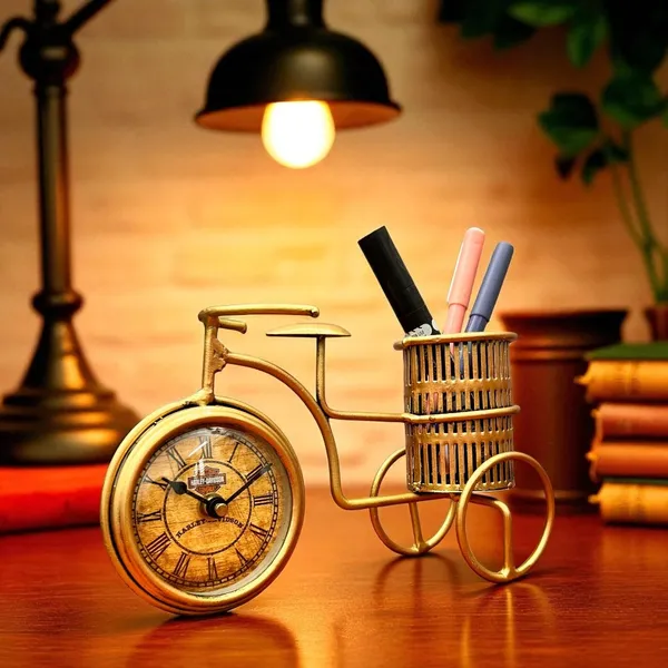 Iron_Pen_Holder/Flower_pot_With_Watch