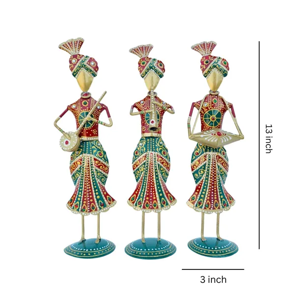 Handcrafted_Metal_Rajasthani_Tribal_Musician_Showpiece_Set_of_3_(13_Inch)