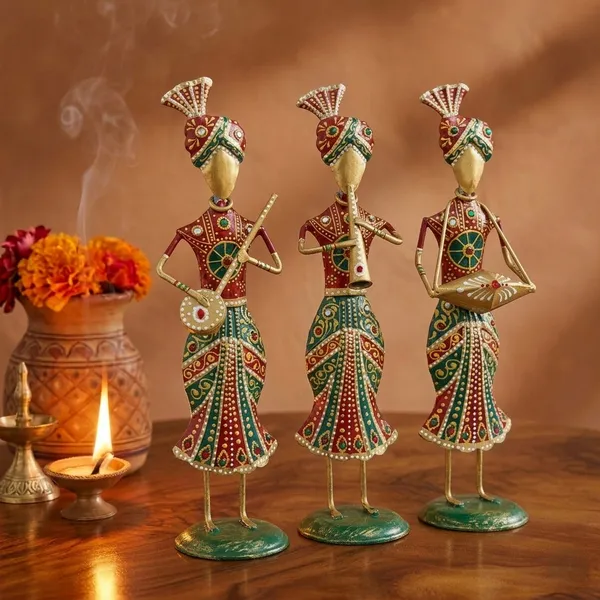 Handcrafted_Metal_Rajasthani_Tribal_Musician_Showpiece_Set_of_3_(13_Inch)