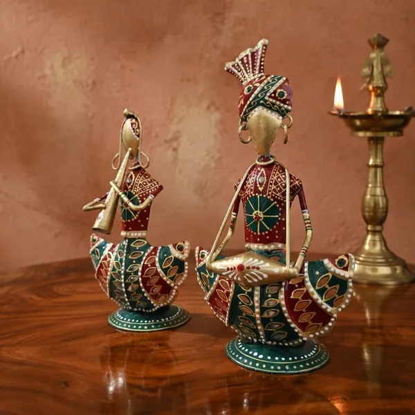Handcrafted_Metal_Rajasthani_Tribal_T_light_Musician_Sitting_Showpiece_Set_of_2_(9_Inch)