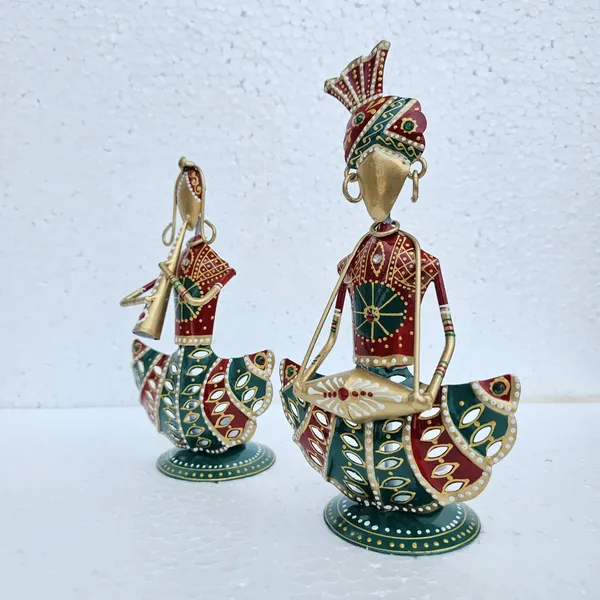 Handcrafted_Metal_Rajasthani_Tribal_T_light_Musician_Sitting_Showpiece_Set_of_2_(9_Inch)