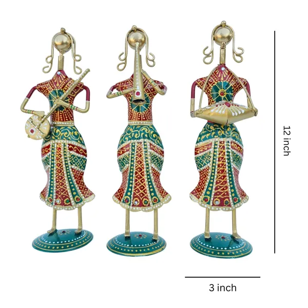 Handcrafted_Metal_Tribal_Musician_Showpiece_Set_of_3_(12_Inch)