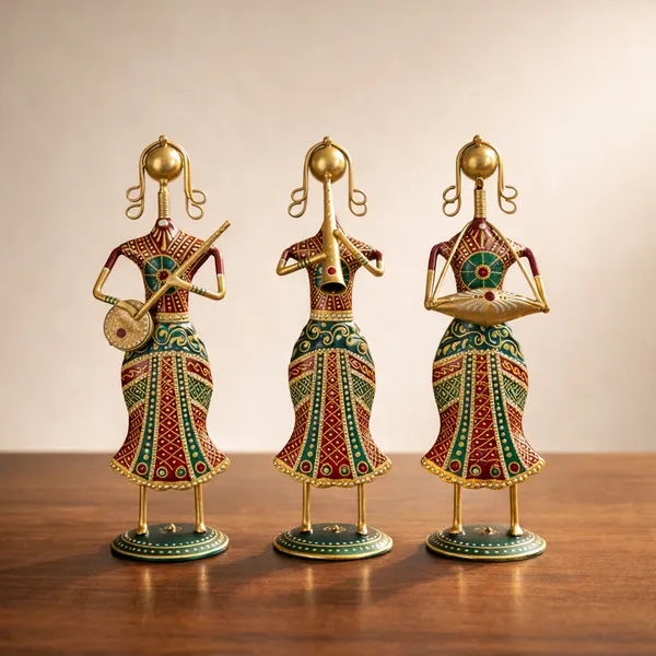 Handcrafted_Metal_Tribal_Musician_Showpiece_Set_of_3_(12_Inch)