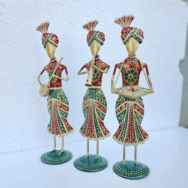 Handcrafted_Metal_Rajasthani_Tribal_Musician_Sitting_Showpiece_Set_of_2_(9_Inch)