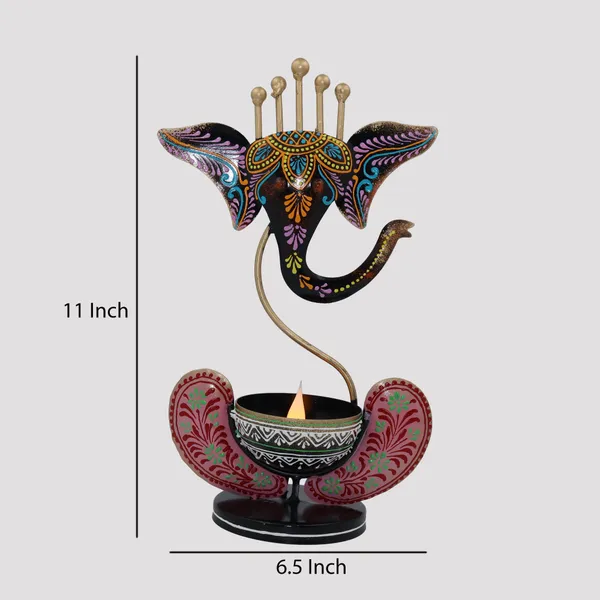 HANDICRAFY_VINAYAKA/_GANESHA_JI_/_IRON_TABLE_DECORATIVE_SHOWPIECE_TEALIGHT_CANDLE_HOLDER_/_DIYA_HOLDER_/_LOBAN_DHOOP_/_INCENSE_BURNER_/_GANESHA_TEA_LIGHT_CANDLE_HOLDER_FOR_DEWALI_DECORATION,_DIWALI_GIFT,_CORPORATE_GIFT,_TABLE_DECOR,_POOJA_ROOM_DECOR